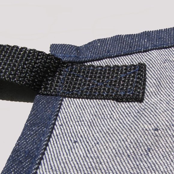 Superior Glove 3-Pocket Denim Bib Apron, Blue - Picture 7 of 9